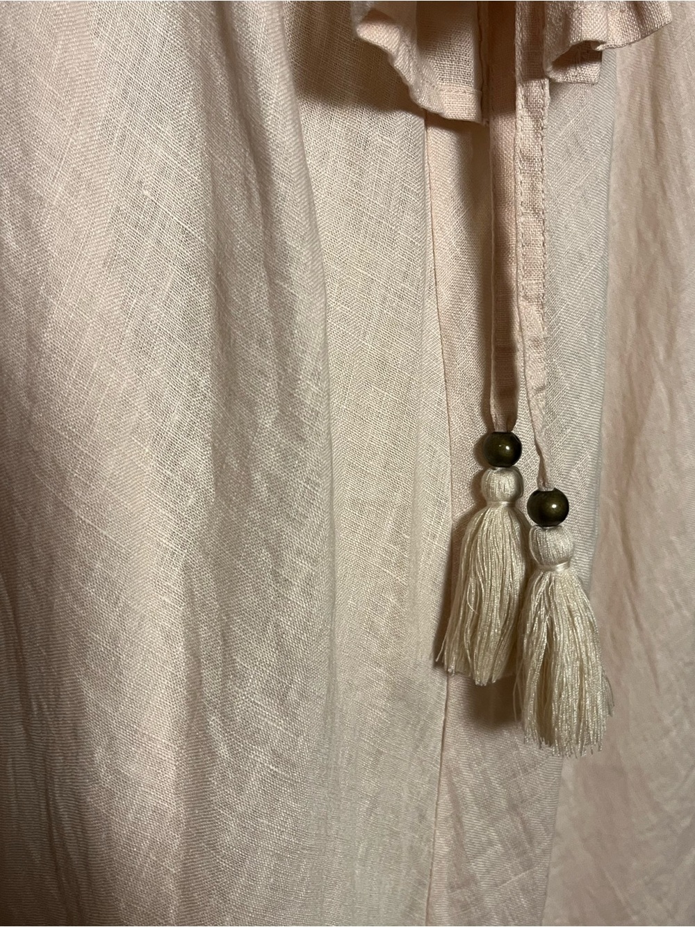 Spell & The Gypsy Collective Mae Linen Ruffle Babydoll Dress S Cottagecore - Picture 9 of 13